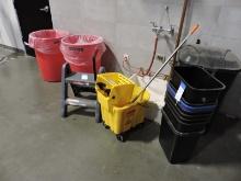 Brute Trash Cans, Waste Paper Baskets, Mop Bucket and Step Stool