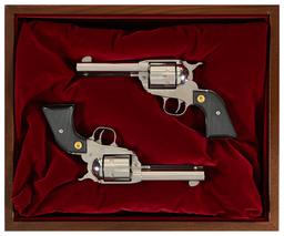 Cased Pair of Consecutively Numbered Ruger New Vaquero Revolvers