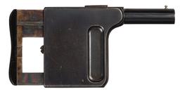 Manufrance Gaulois No. 1 Palm Squeezer Pistol with Holster