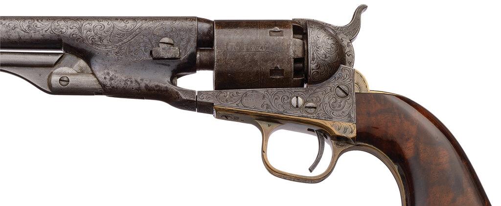 Factory Engraved Colt Model 1861 Navy Percussion Revolver