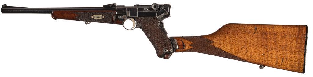 DWM 1902 Luger Carbine with Shoulder Stock and Holster