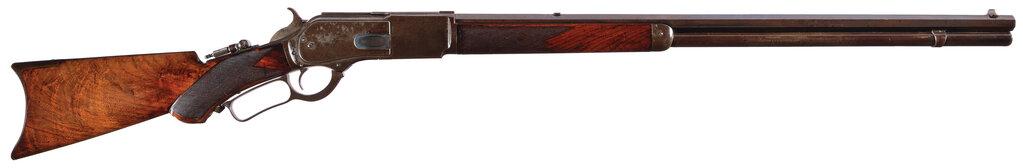 Special Order Casehardened Winchester Deluxe Model 1876 Rifle