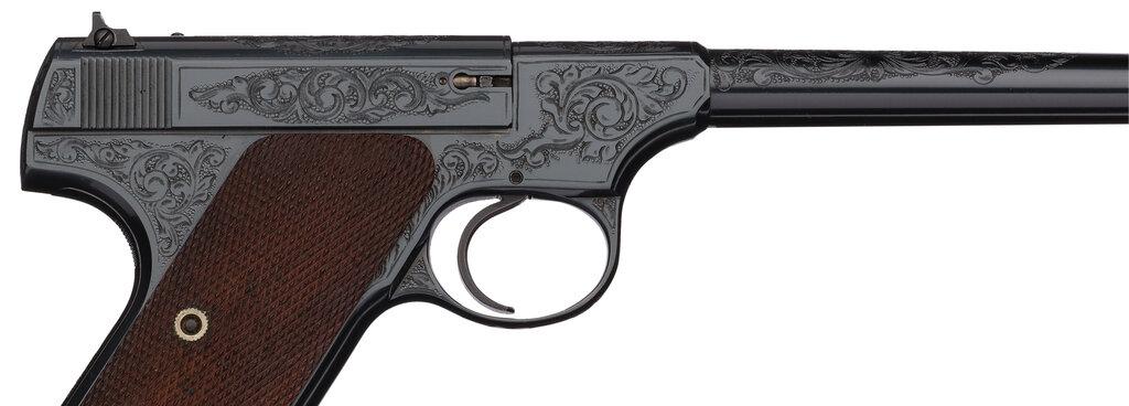 Pre-WWII Factory Engraved Colt Woodsman Target Pistol