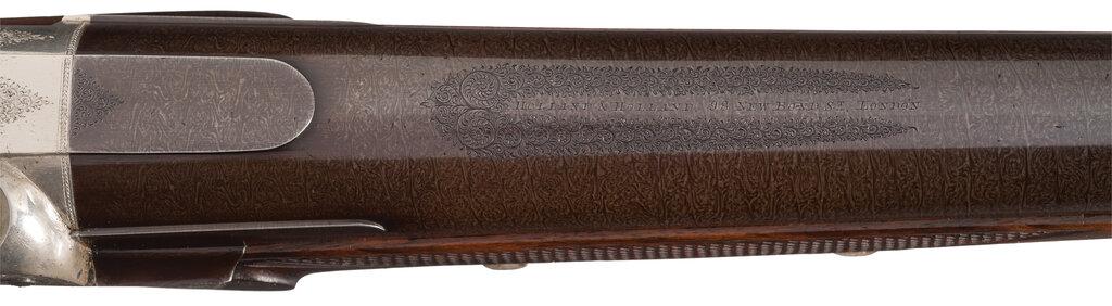 Cased Holland & Holland Single Barrel 4-Bore Percussion Duck Gun