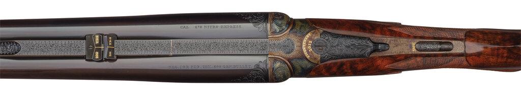 Spode Engraved Westley Richards Bicentenary .470 NE Double Rifle