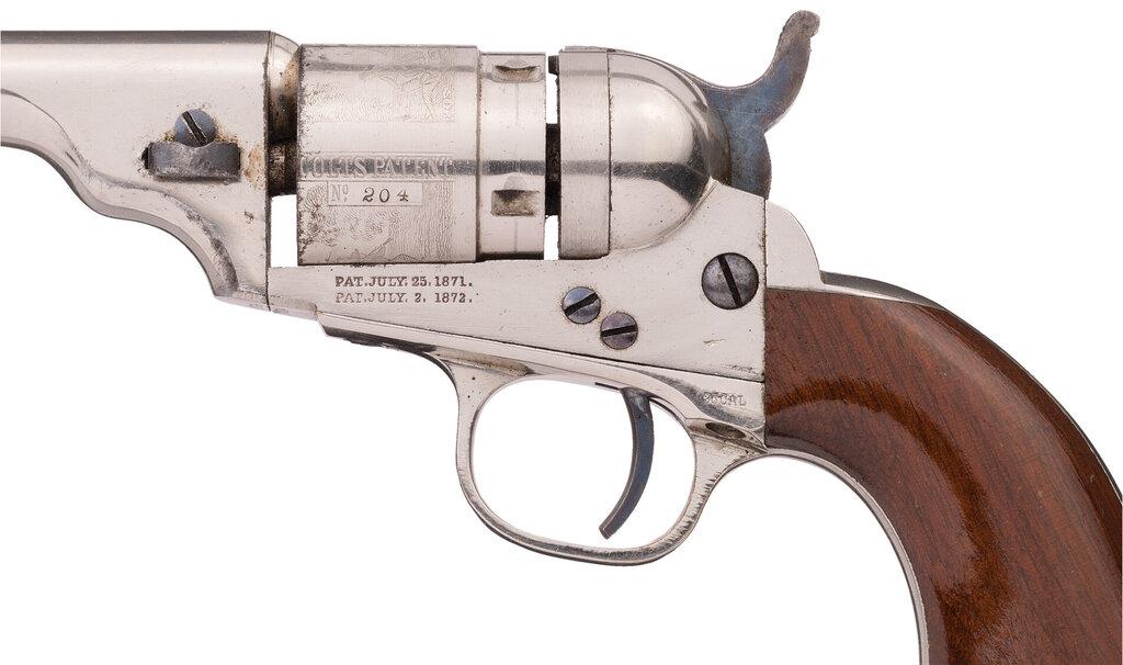 Colt 3 1/2 Inch Round Barrel Pocket Navy Conversion Revolver