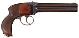 Charles Lancaster Four Barrel Thorn Patent Pistol in .476 CF