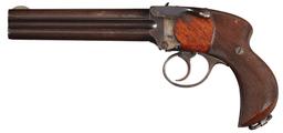 Charles Lancaster Four Barrel Thorn Patent Pistol in .476 CF