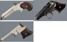Three Antique Remington Pistols