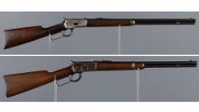 Two Winchester Model 92 Lever Action Long Guns