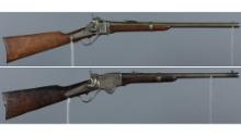 Two Indian Wars Era Lever Action Saddle Ring Carbines