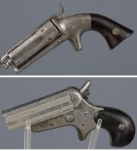 Two Antique American Pepperbox Handguns