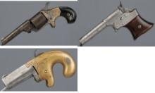 Three American Antique Handguns