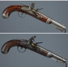 Two U.S. Model 1836 Flintlock Pistols