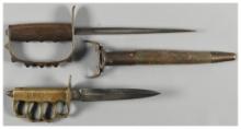 Two U.S. World War One Era Trench Knives