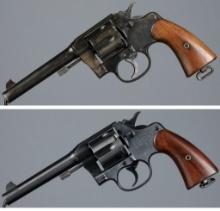 Two U.S. Colt Model 1917 Double Action Revolvers