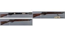 Three Lee-Enfield Pattern Bolt Action Military Rifles