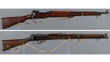 Two World War I Era Allied Military Pattern Bolt Action Rifles