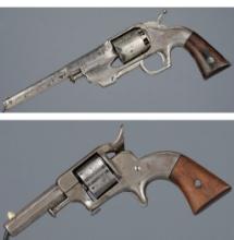 Two Allen & Wheelock Antique Revolvers