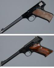 Two Colt Woodsman Series Semi-Automatic Pistols