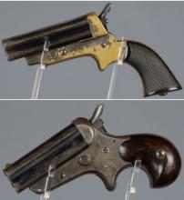 Two Sharps Patent Four-Shot Pepperbox Pistols