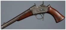 Smoothbore Antique US Remington Model 1871 Rolling Block Pistol