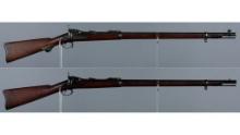 Two U.S. Springfield Model 1884 Trapdoor Rifles