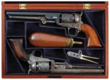 Cased Pair of Colt London Model 1851 Navy Percussion Revolvers