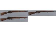 Three Lee-Enfield Pattern Bolt Action Rifles
