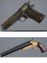 World War I Era U.S. Remington-UMC 1911 Pistol and Flare Gun
