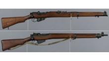 Two British Lee-Enfield Pattern Bolt Action Rifles