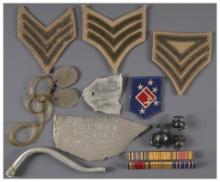 USMC Artifacts and Scrap Metal Attributed to Battle of Midway