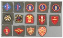 Grouping of Fourteen U.S. Military Patches, Primarily USMC