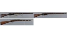 Three Antique European Military Bolt Action Rifles