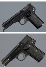 Two German Friedrich Langenhan Semi-Automatic Pistols