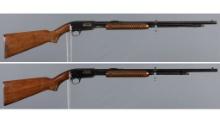 Two Winchester Model 61 Slide Action Rifles