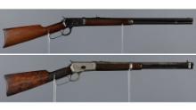 Two Winchester Model 1892 Lever Action Long Guns