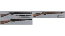 Three British Military Lee-Enfield Pattern Bolt Action Rifles