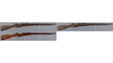 Three Tula Arsenal Model 1891 Mosin Nagant Bolt Action Rifles