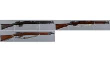 Three SMLE Pattern Bolt Action Rifles