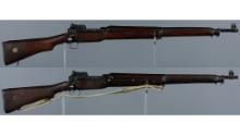 Two British Contract Winchester Pattern 14 Bolt Action Rifles