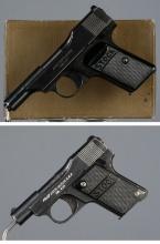 Two German Franz Stock Semi-Automatic Pistols