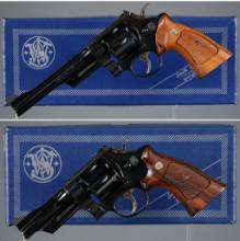 Two Smith & Wesson 24-3 Double Action Revolvers with Boxes