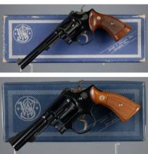 Two Smith & Wesson Model 14 Double Action Revolver