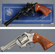 Two Smith & Wesson N-Frame Double Action Revolvers