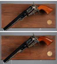 Matching Pair of Cased Colt 1851 Navy Commemorative Revolvers