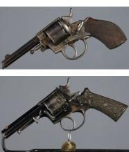 Two Unmarked European Constabulary Double Action Revolvers