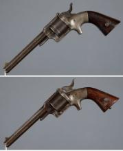 Two Lucius W. Pond Single Action Spur Trigger Revolvers