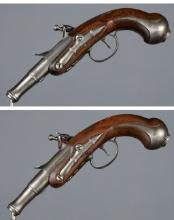 Pair of Queen Anne Style Flintlock Pistols