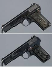 Two Tokarev Pattern Semi-Automatic Pistols